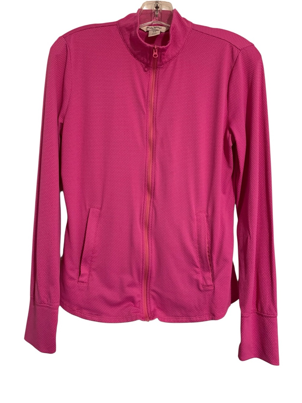 Tommy Bahamas Jacket Pink Zip Front Medium